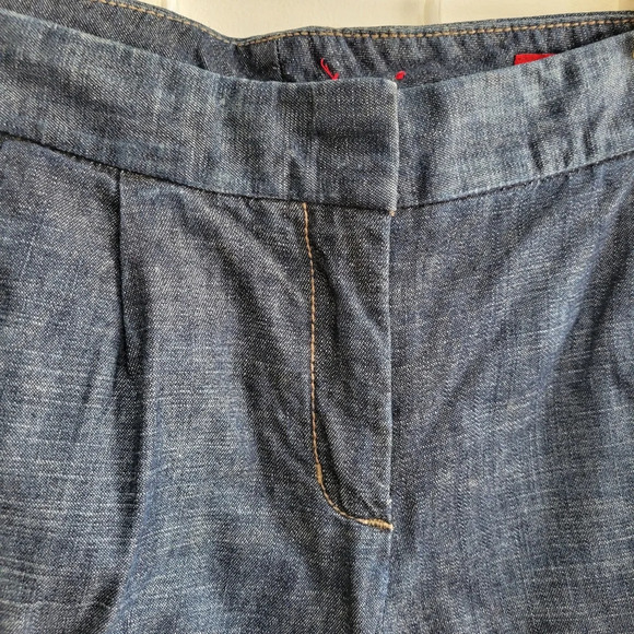 X2 Denim Cuffed Shorts / Darker Denim / Cotton / Size 10 - Picture 3 of 7